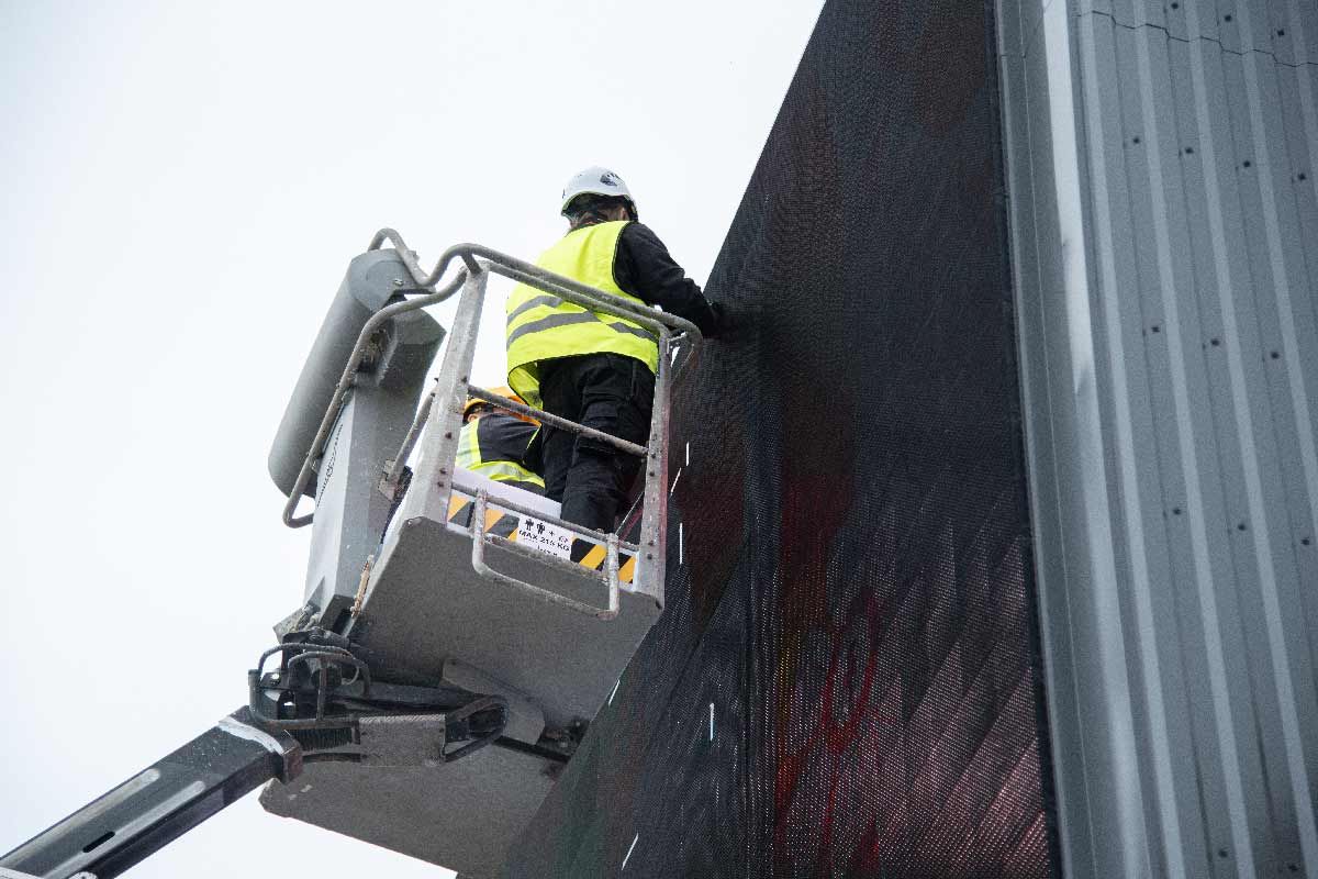 LED-näytön asennus ja sijoitus