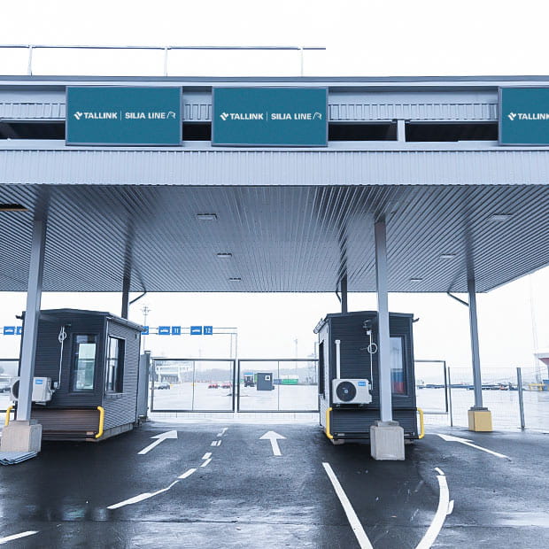 Turun sataman terminaalin opastenäytöt