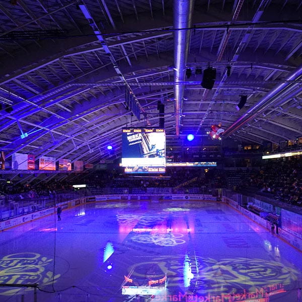 Rauman jäähallin mediakuutio