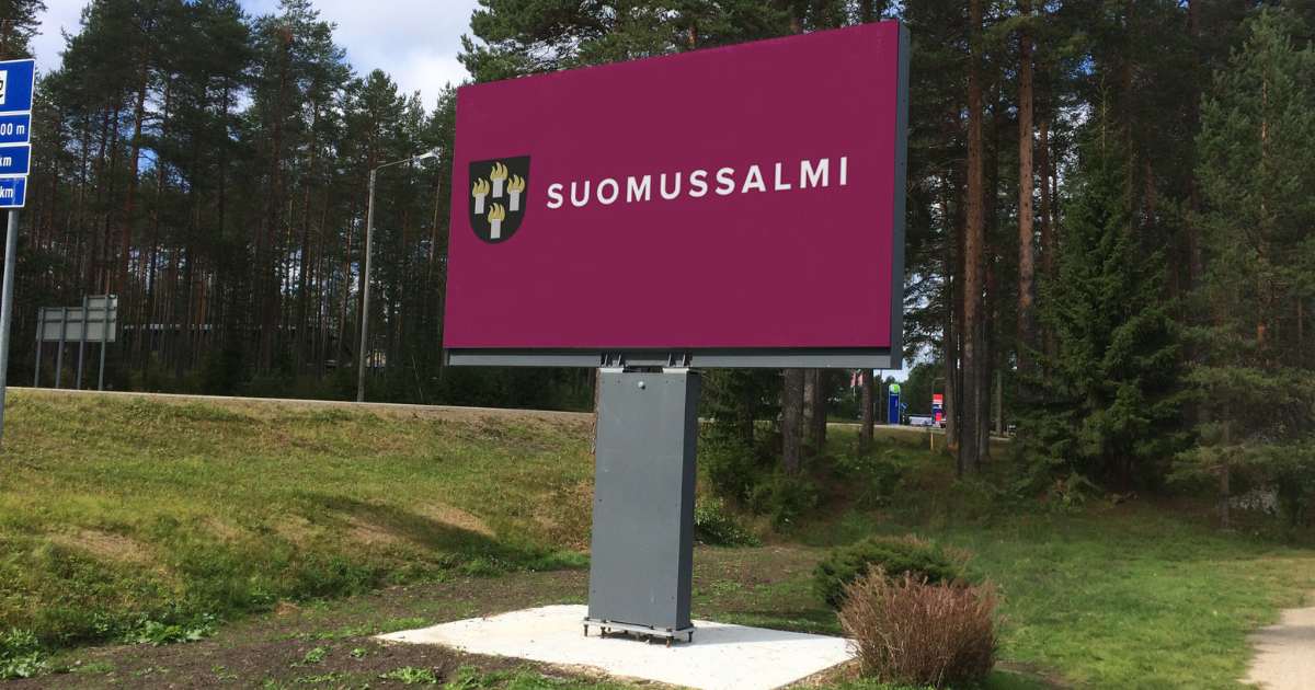 Nordic Led Solutions Suomussalmen kunta tienvarsinäyttö