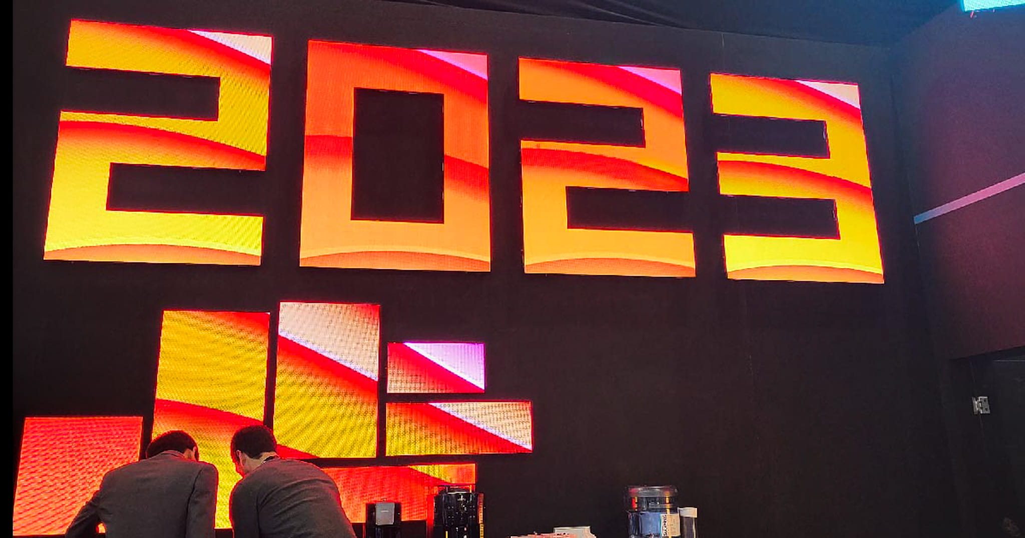 LED-seinä messuilla 2023
