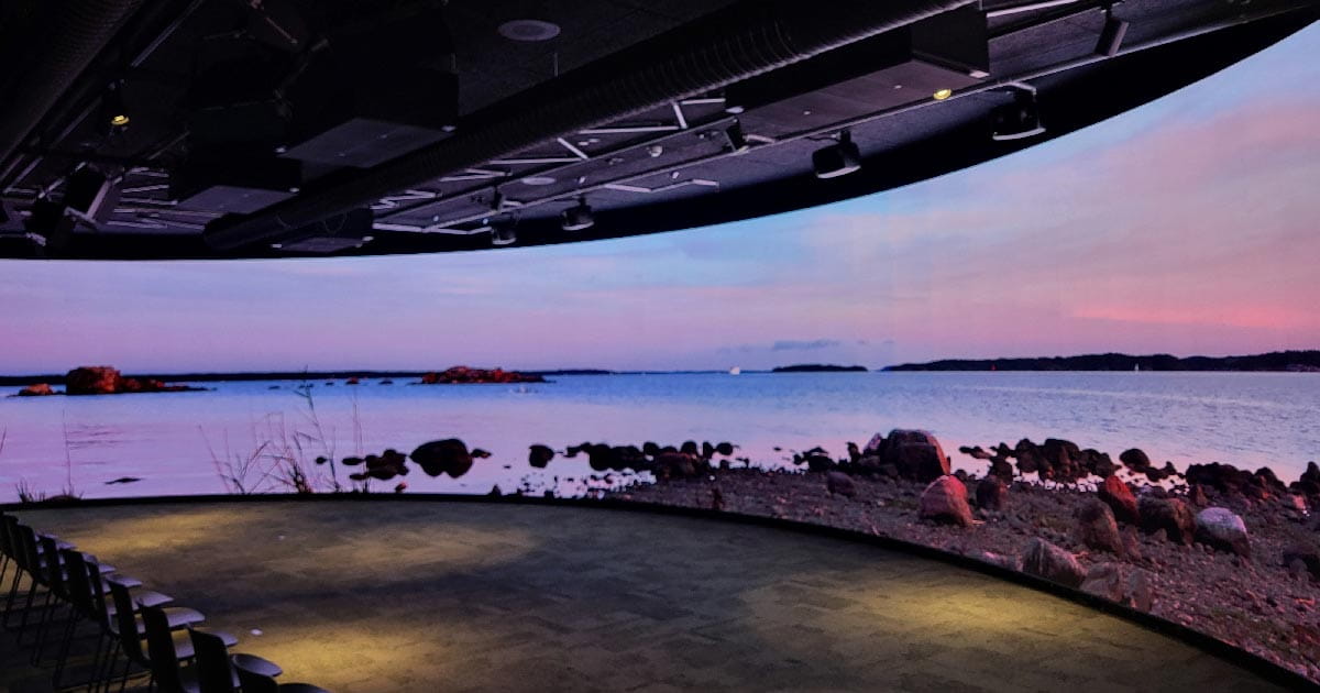 LED-seinä Vierailukeskus Joessa