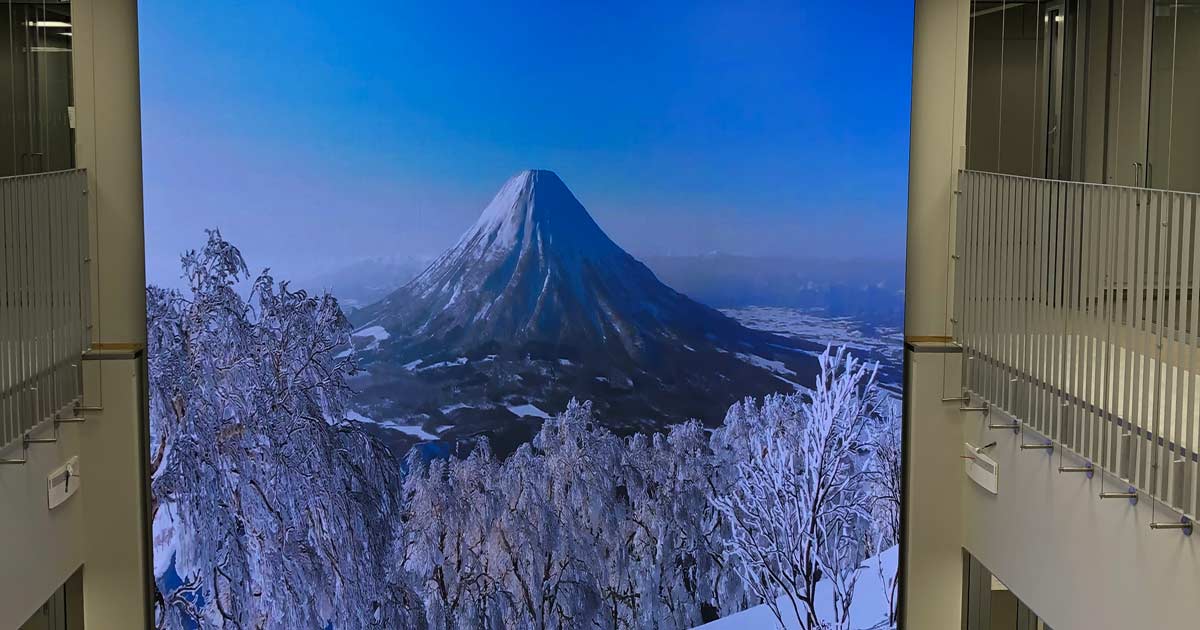 Turku Energian mainosnäyttö