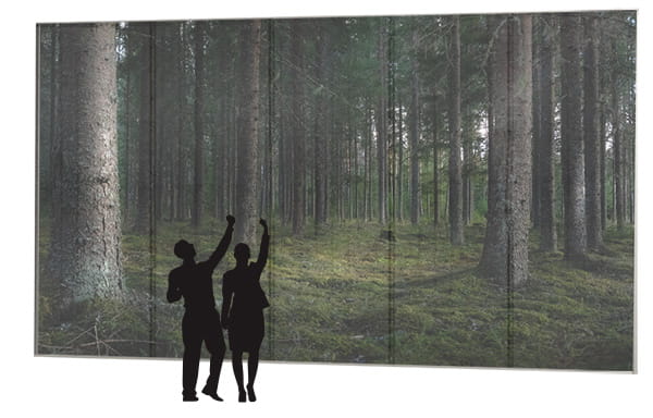 Läpinäkyvä LED-näyttö L