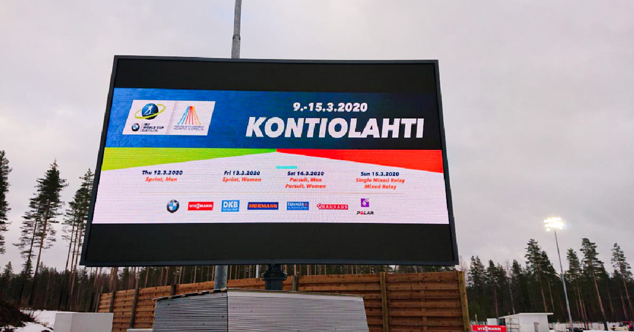 LED-tulostaulu Kontiolahdella